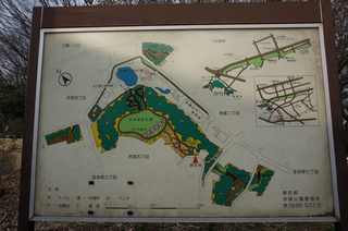 赤塚溜池公園の鳥瞰図