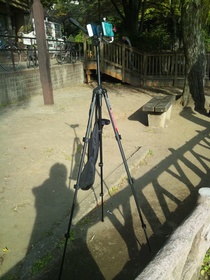 板橋区の見次公園でタイムラプス撮影開始
