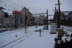 2016年1月18日の東京の大雪の日に、東武東上線に乗り鉄、D5300で雪景色を撮影