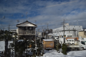 2016年1月18日の東京の大雪の日に、東武東上線に乗り鉄、D5300で車窓から雪景色を撮影